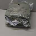 WRENSONGE Queen Comforter Set - 3 Pieces Prewashed Olive Green Comforter Soft Lightweight for All Seasons,Down Alternative Comforters Queen Size with 2 Pillow Shams