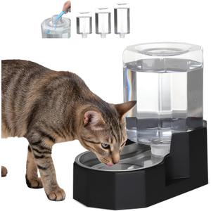 Sfozstra 5L Gravity Stainless Steel Dog Water Dispenser - Spill-Proof | Easy-Clean, No Power Needed. Works for Cats & Small Dogs. Ideal for Kitchen, Crate Area, or Travel