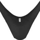 Thong Tucking Gaff Panties For Crossdressers Transgender Individuals Cotton Breathable Hidden Gaff Shaping Brief (Medium, Black)