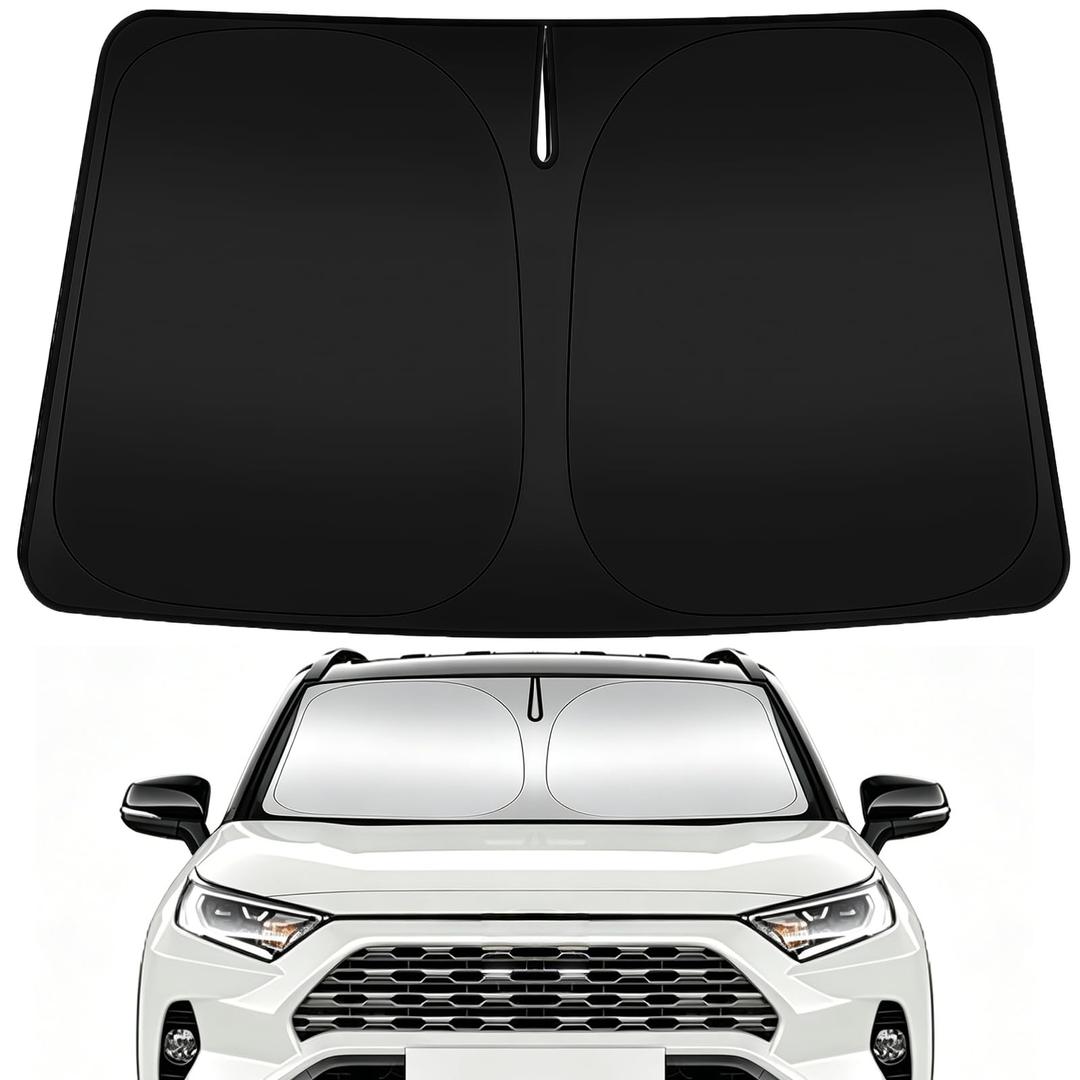 Car Windshield Sun Shade for Honda CRV 2019-Present, Windshield Sunshade with Double Layer Insulation & Silver Coating, Heat UV Block, Foldable Design, Car Accessories