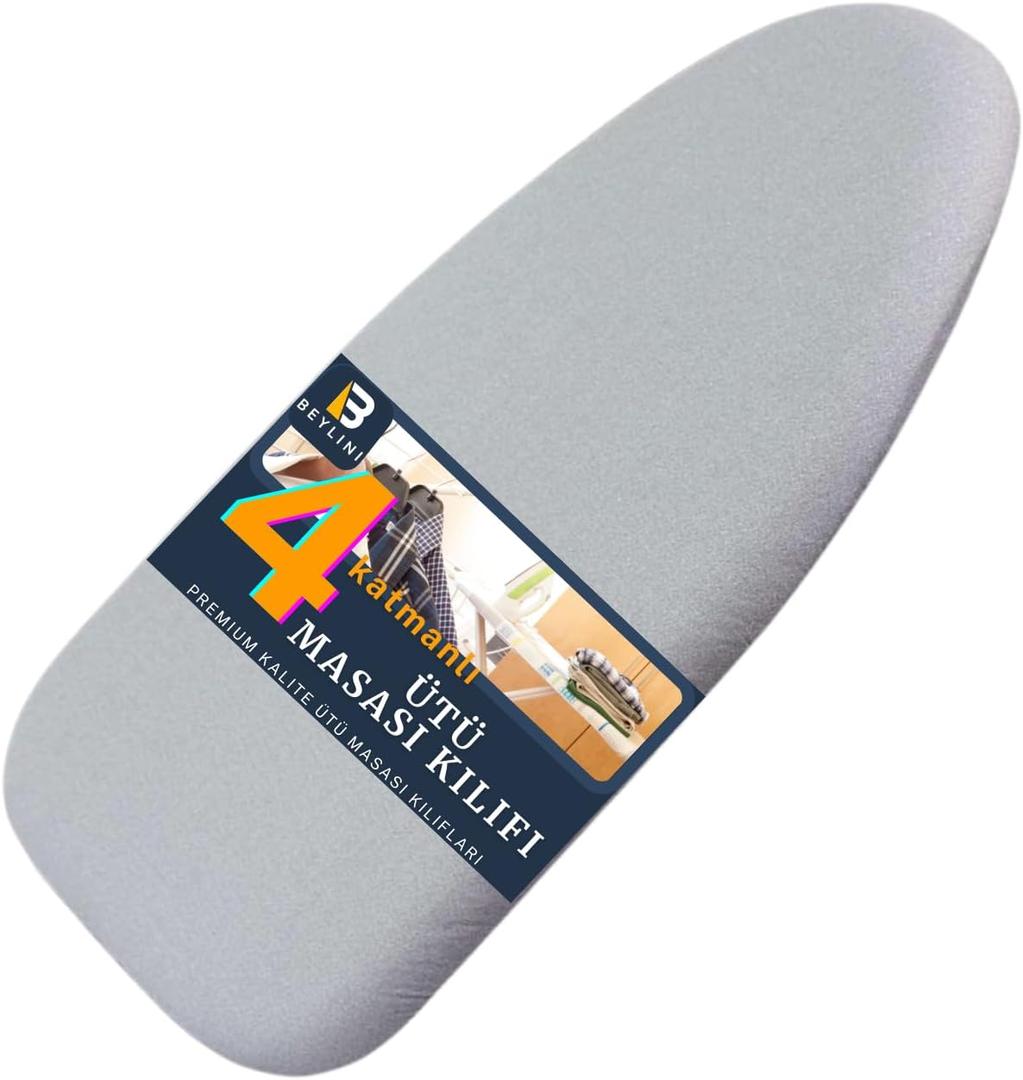 SAVUK 12 X 30 inch Smart Table top Ironing Board Cover and Pad with Standard Size, Fits Small, Mini Board, Extra Thick Padding, Elastic Cord, Heat Resistance (Replacement Cover and Pad 12"x30")