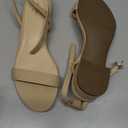 Ankis Black Nude White Red Women Sandals Comfortable Walking Strappy Open Toe Sandals for Women Dressy Summer 1 Inch Low block Heel Flat Adjustable Ankle Strap Wide Shoes 2025 8