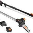 WEN 20V Max Cordless Brushless 8 Inch Pole Saw with 4.0Ah Battery and Charger (20759)