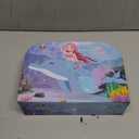 Auney Tea Set Toys for Girls 36pcs, Mermaid Pretend Play Gifts for Toddler Age 3-6, Kids Girls Toys Gifts for Party Time Including Carrying Case (Mermaid Toy)