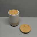 vancasso Sabine Ceramic Canister Set with Airtight Wood Lids - 3-Piece Kitchen Storage for Flour, Sugar, Coffee, Tea & Spices - Modern Countertop Decor