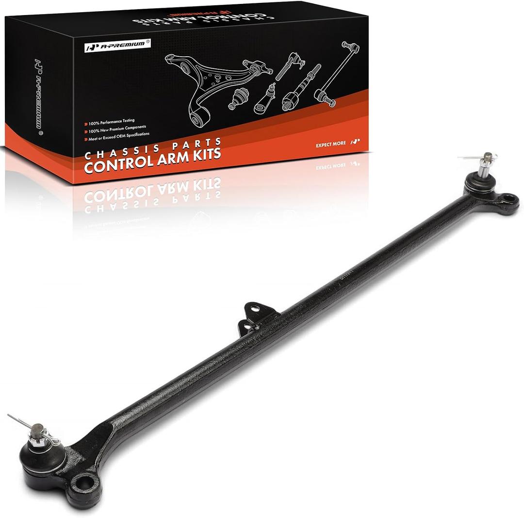 A-Premium Center Steering Drag Link, Compatible with Nissan | Fit for Nissan D21 1986 1987 1988 1989 1990 1991 1992 1993 1994, 4WD, Tighten Clunking and Loose Steering Feel
