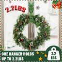 Christmas Garland Mixed with Eucalyptus,9FT Artificial Realistic Norfolk Pine Garland,Real Touch Cedar Pine Thick Greenery Faux Garland for Xmas Mantle,Stairs,Window,Fireplace(1, with 4 Ties)