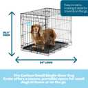 Carlson Pet Products SECURE AND FOLDABLE Single Door Metal Dog Crate, Small, 24.0"L x 18.0"W x 19.0"H