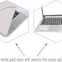 Laptop Decal Sticker Skin Cover, 11.612" 13" 13.3" 14" 15" 15.4" 15.6 inch Laptop Netbook Vinyl Skin Sticker Cover Art Notebook PC Reusable Protector (2 Wrist Pad Included), Art Modern Brown