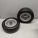 13x5.00-6 Flat Free Tire and Wheel, 13x5-6 Lawn Mower Tires, Zero Turn Front Tires, with 3/4" or 5/8" Bearings, 4"-6" Centered Hub, 13x500-6 Airless Solid Smooth Tire, 2 Pcs