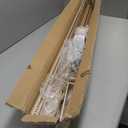 Double Curtain Track Wall Mounted, Roman Rod for Curtain, Aluminum Heavy-Duty Silent Rail, Sliding Curtain Track System with Silent Rollers, for Room Divider Living Bedroom Room (Gold, 11.2ft)