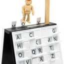 warmow PlayBook'd Hangman Game, Vocabulary Words Spelling Challenge Table Game, Playbook Board Game, 3D Printed Hangman Game, Book Board Games, Decorative Bookshelf Strategy Game