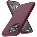 AZF for iPhone 15 Pro Case, Soft Silicone Shockproof Case with Soft Scratch-Resistant Microfiber Lining, 6.1 Inch (Deep red)
