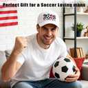 Soccer Hat 2026 Event Merchandise,Adjustable Baseball Cap Gifts Accessories Decorations,Soccer Fans Gifts (White)