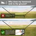 SUNCREAT Double Outdoor Hammock with Stand Included, Portable Cotton Rope 2 Person Hammock for Outdoor, Patio, Garden, Backyard, Beige