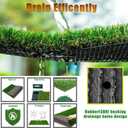 Heyroll Natural Artificial Grass Turf 4 FT x 6 FT, Customized Sizes Thick Faux Grass, 1.38" Indoor Outdoor Garden Rug Landscape Carpet Lawn Synthetic Fake Grass Mat