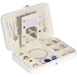 Xilitata Travel Jewelry Box, Small Jewelry Box for Women Storage, Jewelry organizers and storage,Portable Jewelry Case for Necklace Earring Rings Bracelets