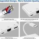 Type C to RJ45 Ethernet Adapter Network Adapter, with Charge Port and USB Port Support USB Flash Drive/Keyboard/Mouse/Came, Plug and Play,Supports 100Mbps Ethernet Network