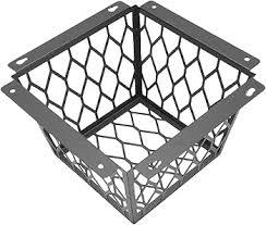 Bird Guard, Heavy Duty Carbon Steel Dryer Vent Cover, 3 to 4 Inch Protector for Outdoor Use (Black)
