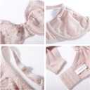 HSIA Minimizer Bras for Women Enchante Full Coverage Underwire Bras Plus Size Lifting Floral Lace Bra for Heavy Breast (Pink, XL)