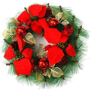 Christmas Wreath Xmas Garland Christmas Tree Door Decor Ornament