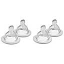 MAM Bottle Nipples Medium Flow Nipple Level 2, for 2+ Months, SkinSoft Silicone Nipples for Baby Bottles, Fits All MAM Bottles, 4 Pack