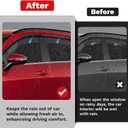 Canvcle Rain Guards - Window Visors Compatible with 2023-2025 2026 Kia Sportage Accessories, Outside-Mount Tape-On Side Window Wind Deflectors, Vent Visors Shades Rainproof 4PCS