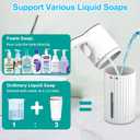 HOMELYLIFE Automatic Foaming/Liquid Soap Dispenser, 13.53oz/400ml Soap Dispenser Need AA*2 (Don't Include), Electric Hand-Pump Soap Dispenser for Bathroom, Kitchen, Office, Home (Foam)