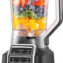 Ganiza Professional Smoothie Blender, Blenders for Smoothies with 1800 Peak Watts & 8 Auto Programs for Frozen Fruits & Ice, 64-oz Large Blender for Shakes and Smoothies (Black)