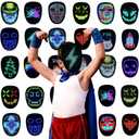Depointer Life LED Mask Light up Masks With Gesture Sensing, Cool Toys Masks Teen Boys Gifts for Halloween Christmas Birthday