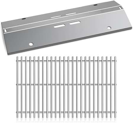SCGG200 Grill Grate and Heat Plate for Cuisinart CGG-200 CGG-220 CGG-240
Stainless Steel Cooking Grid Grate and Grill Heat Plate Accessories, Zemibi