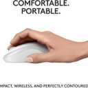 Logitech M240 Silent Bluetooth Mouse, Wireless, Compact, Portable, Smooth Tracking, 18-Month Battery, for Windows, macOS, ChromeOS, Compatible with PC, Mac, Laptop, Tablets - Off White