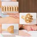 Wood Therapy Tools for Body Shaping,8 in 1 Wood Therapy Massage Tools,Wooden Gua Sha Tools,Lymphatic Drainage Massager,Maderoterapia kit,Wooden Massager Roller Rope for Body Shaping, Beige