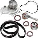 Timing Belt Kit & Water Pump with Gasket Compatible with PCI TS26265 ITM265 for 2.4L 98-00 Breeze, 96-02 Caravan, 95-00 Cirrus, 01-02 PT Cruiser, 96-02 Sebring, 95-02 Stratus, 00-02 Voyager