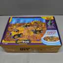 Play Construction Sand Kit,2.2lbs Magic Sand W/4 Large Take Apart Construction Trucks,1 Sandbox,8 Worker Figures and Road Signs,8 Molds, Toys for 2-8 Years Old Boys Girls