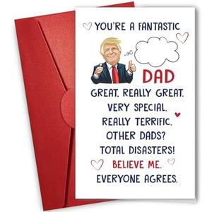 5 Pcs NewEleven Gifts For Dad, Dad Birthday Gift For Father From Daughter, Son, Kid, Wife - Birthday Card, Unique Gifts, Funny Present For Dads, Humorous Greeting Card