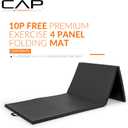 CAP Barbell All Purpose Folding Anti Tear Exercise Training Aerobic Fitness Gym & Gymnastics Balance Mat | Multiple colors