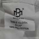 BRILLMAX 6 Pack White Round Tablecloths 120 Inch - Circle Bulk Linen Polyester Fabric Washable Table Cloth Cover for Wedding Reception Banquet Birthday Party Buffet Restaurant