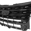 HECASA Front Upper Grille Compatible with 2016-2017 Ford Explorer Replacement for FO1200578 FO1200577 FO1200579 Bumper Grill Assembly Black