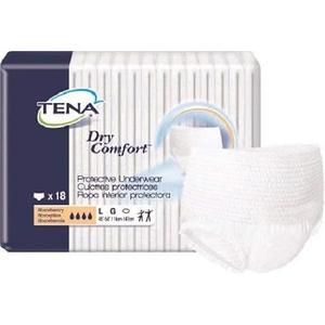 TENA Dry Comfort Large Underwear, 18 Count, Unisex