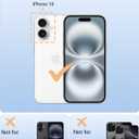 Matte Clear Case for iPhone 16 Case [Not Compatible with MagSafe] [Camera Control Cover] [Shockproof] Slim & Non-Slip Protective Frost Matte Phone Cover for iPhone16 6.1"