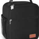 Lunch Box for Men & Women Durable Lunch Bag for Adults Reusable Small Lunchbox Black