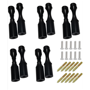 Rack Wall Mounted 5 Bottle Matte Black Metal Vino Pins Single Display Pegs System for Bottles