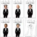 Minimalism Bridal Shower Games, Who Has The Groom Scratch Off Celebrity Cards Tickets for 41 Guests, Funny Engagement Party, Bride-to-Be Celebration Scratch Off Cards (White)