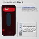 GREEN FUSION Rear Back Glass Cover Replacement Compatible with Pixel 9, with Repair Tools + Instruction, Peony