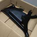 Motorcycle Rear Sissy Bar Detachable Passenger Backrest with Cushion Pad Fit for Harley Touring Road King Street Glide Electra Glide Road Glide FLHR FLHX FLHT FLTR 2009-2025 (Black 16")