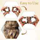 4-Pack Magnetic Hair Clips for Women, Strong Hold Seamless No-Slip Hair Clips for Thick or Thin Hair, Quick Updo & Half-Up Styling, Gentle No-Dent Hair Accessories for Daily Use