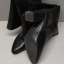 Knee High Boots for Women, Chunky Heel Faux Leather Boots Women's Comfortable Square Toe Shoes Long Tall Boots Dress/Casual Boot with Side Zipper (9.5, Black_pu)