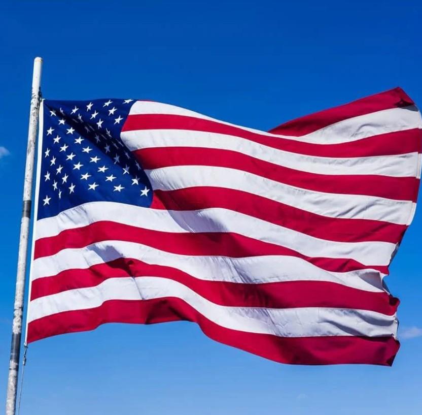 Anndones American Flag 3x5 Ft Outdoor Heavy Duty,100% in USA Longest Lasting American Flags For Outside 3x5,American Flag 3x5 Embroidered Stars, Us Flags 3x5 Outdoor Best In USA High Wind Stitched Stripes, Outdoor 3x5 American Flag Nylon, Embroidered Ou