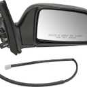 Dorman 955-1444 Passenger Side Power Door Mirror - Folding Compatible with Select Toyota Models, Black